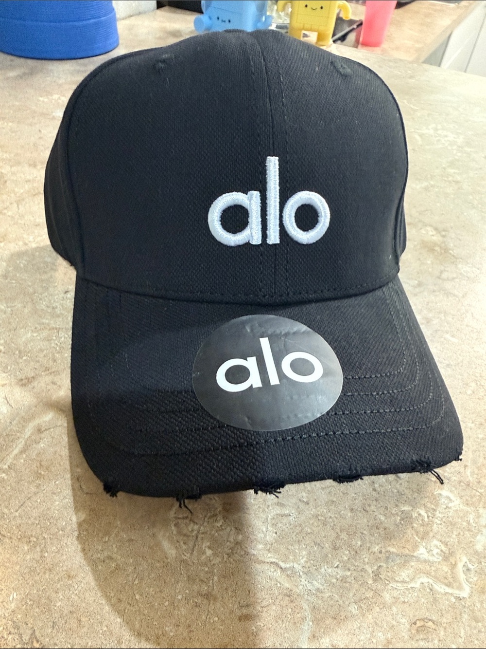 Alo Black Logo Hat